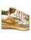 Zapatillas Autry nailon dorado y piel metalizada platino